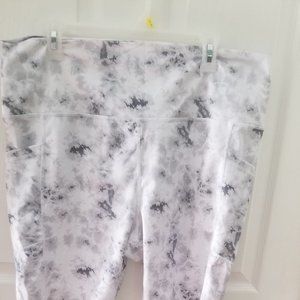 Marble Pattern Bike Shorts
